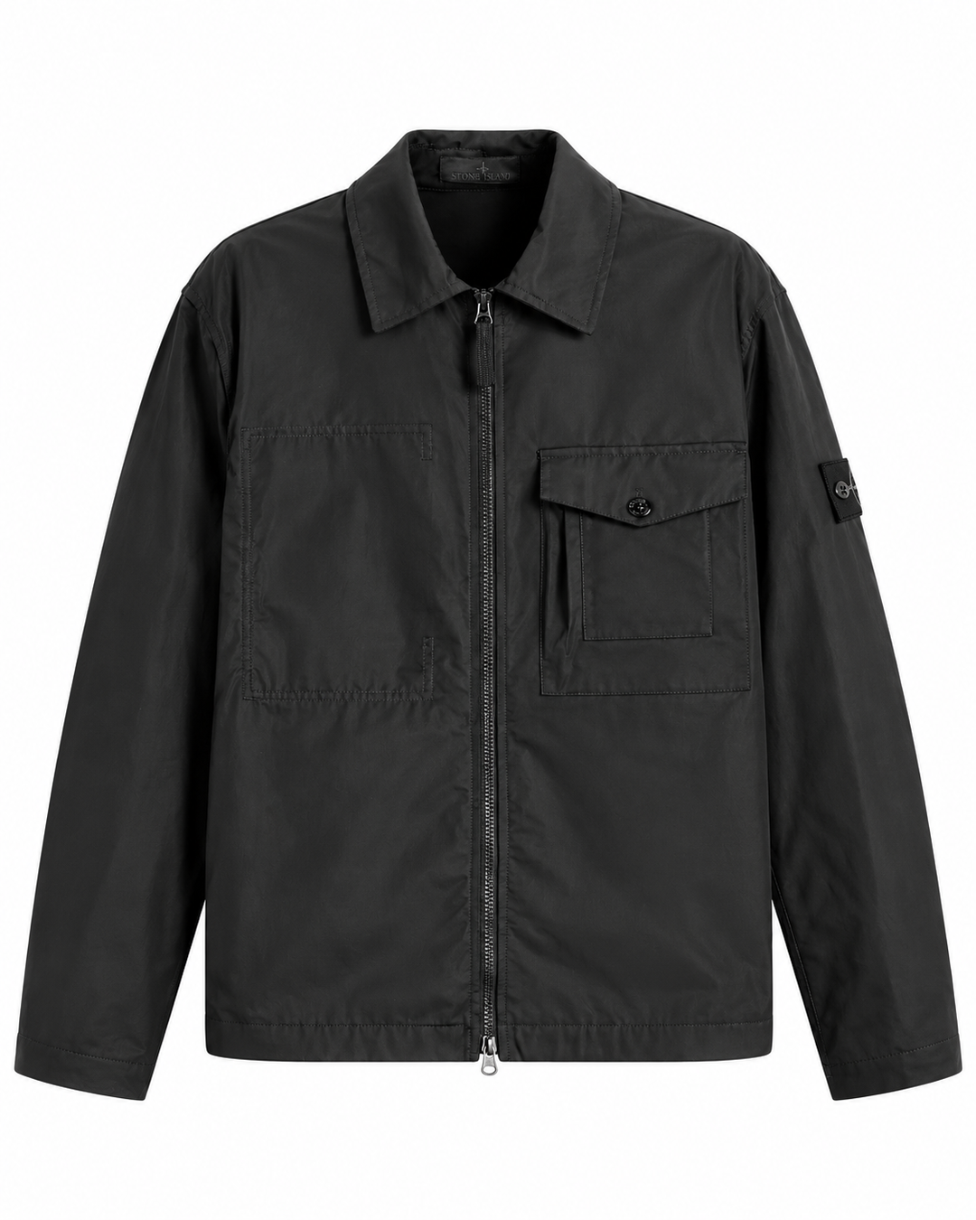 Stone Island Ghost All Weather Cotton Canvas Overshirt