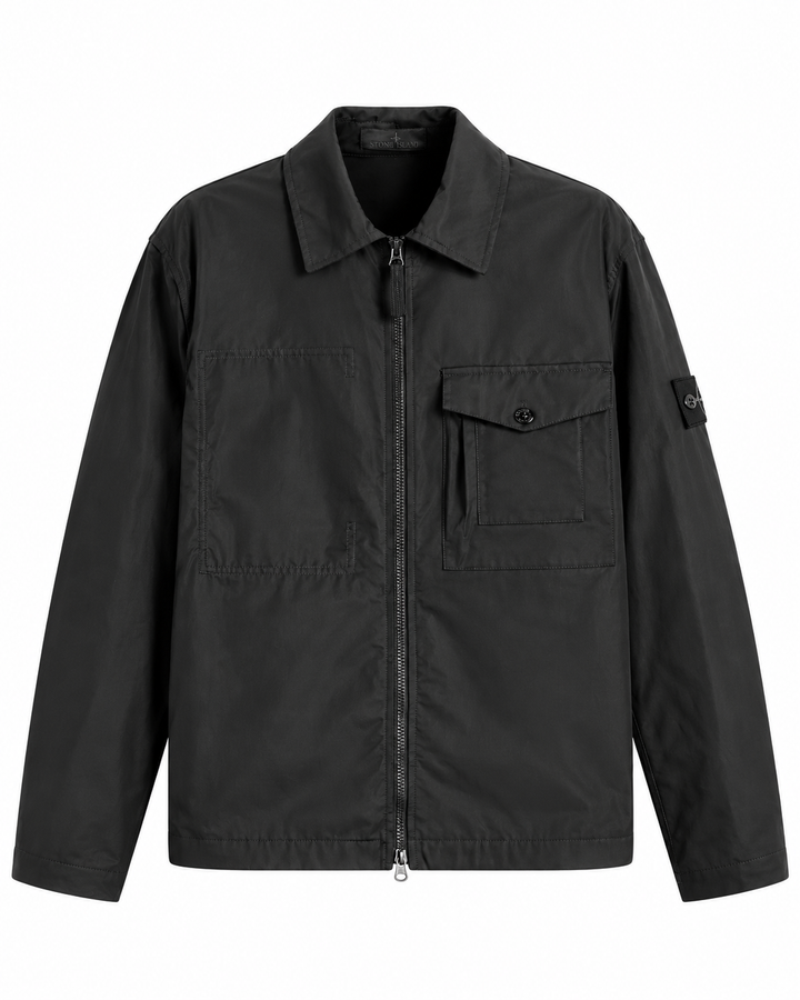Stone Island Ghost All Weather Cotton Canvas Overshirt