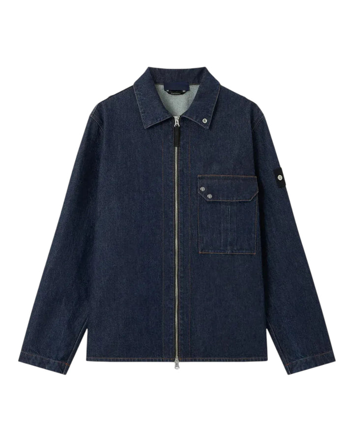Stone Island Denim Research Indigo Denim-Rinsed Overshirt