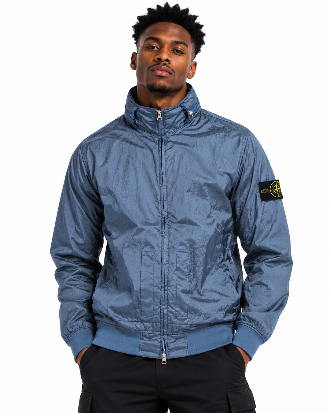 Stone Island Nylon Metal Watro-TC in ECONYL® Regenerated Nylon Hooded Jacket