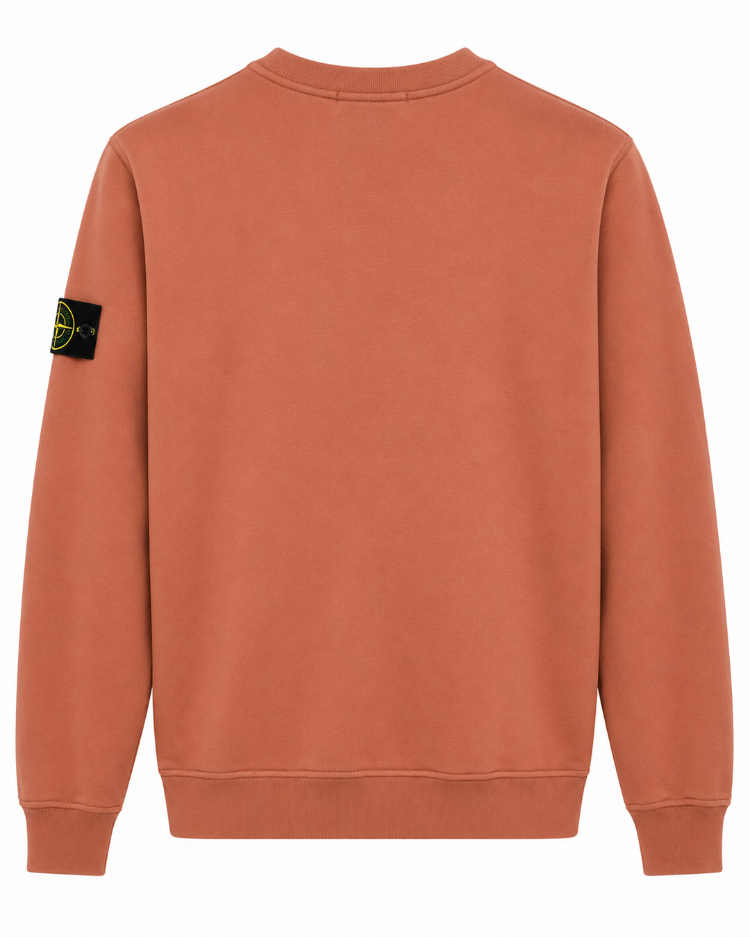 Stone Island Garment Dyed Cotton Fleece Crewneck Sweatshirt