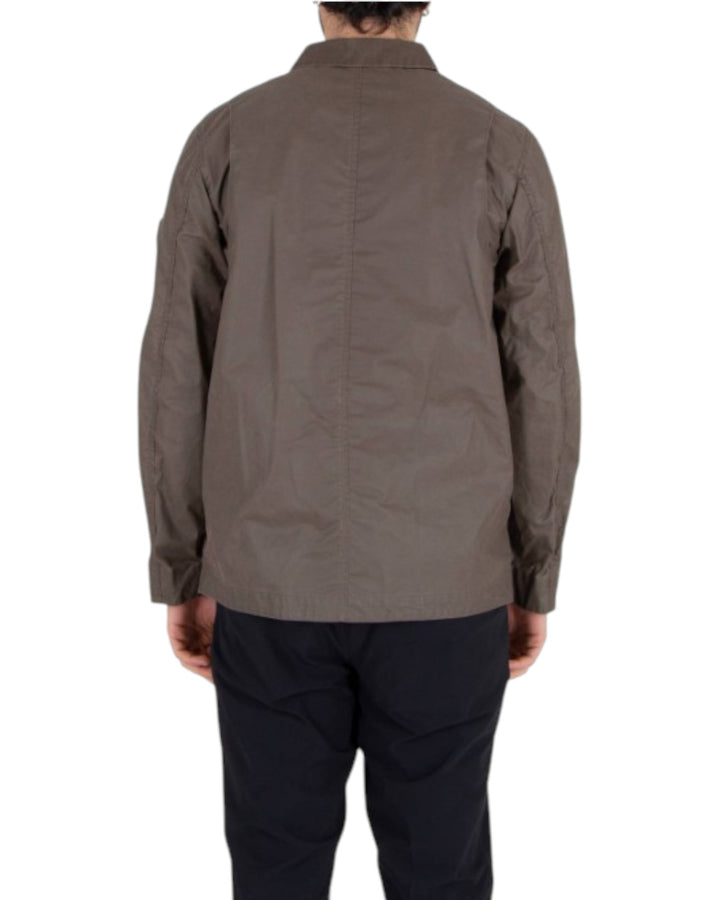 Stone Island Waxed Pigment Cotton Tela Field Jacket