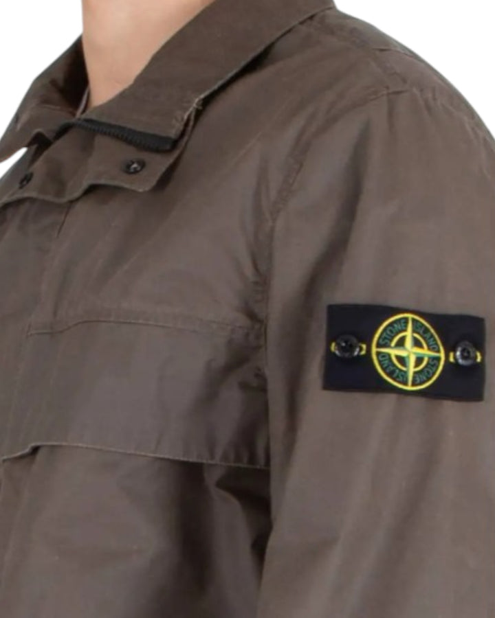 Stone Island Waxed Pigment Cotton Tela Field Jacket