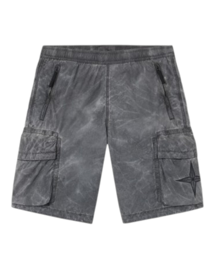 Stone Island Uneven Pigment Dyed Nylon Smerigliato + Nylon Canvas Shorts
