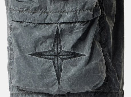 Stone Island Uneven Pigment Dyed Nylon Smerigliato + Nylon Canvas Shorts