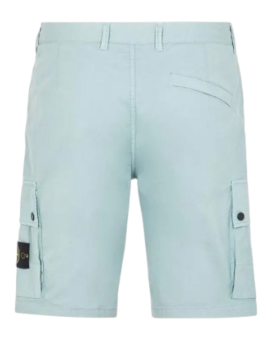 Stone Island Garment Dyed Cotton Canvas Cargo Bermuda Shorts Type SL