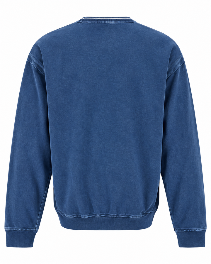 Stone Island Marina Overdyed Spellout Cotton Crewneck Jumper