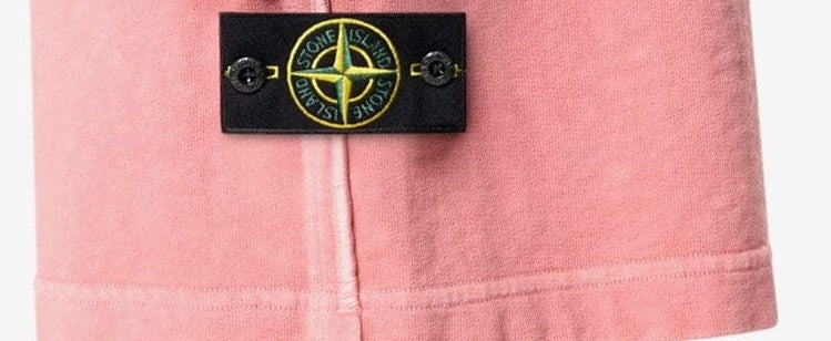 Stone Island Malfilé Fleece 'Old' Effect Loose Wide-Leg Fit Jogger Shorts