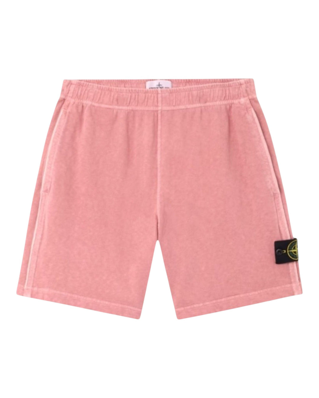 Stone Island Malfilé Fleece 'Old' Effect Loose Wide-Leg Fit Jogger Shorts