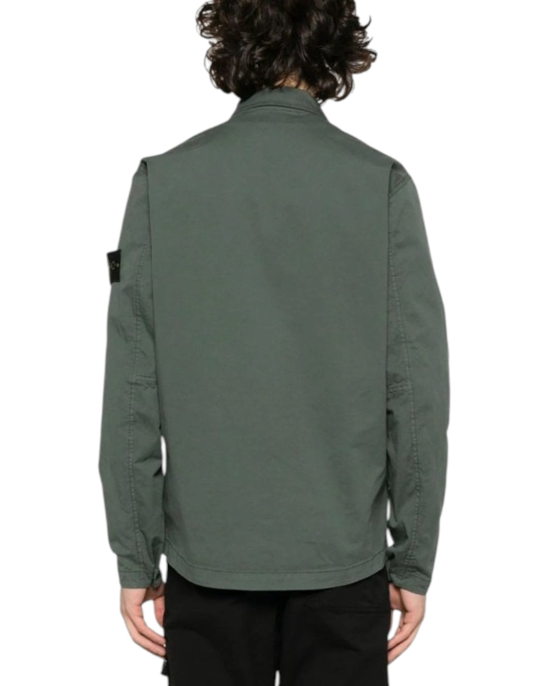 Stone Island Supima Cotton Twill Stretch-TC Zip Overshirt