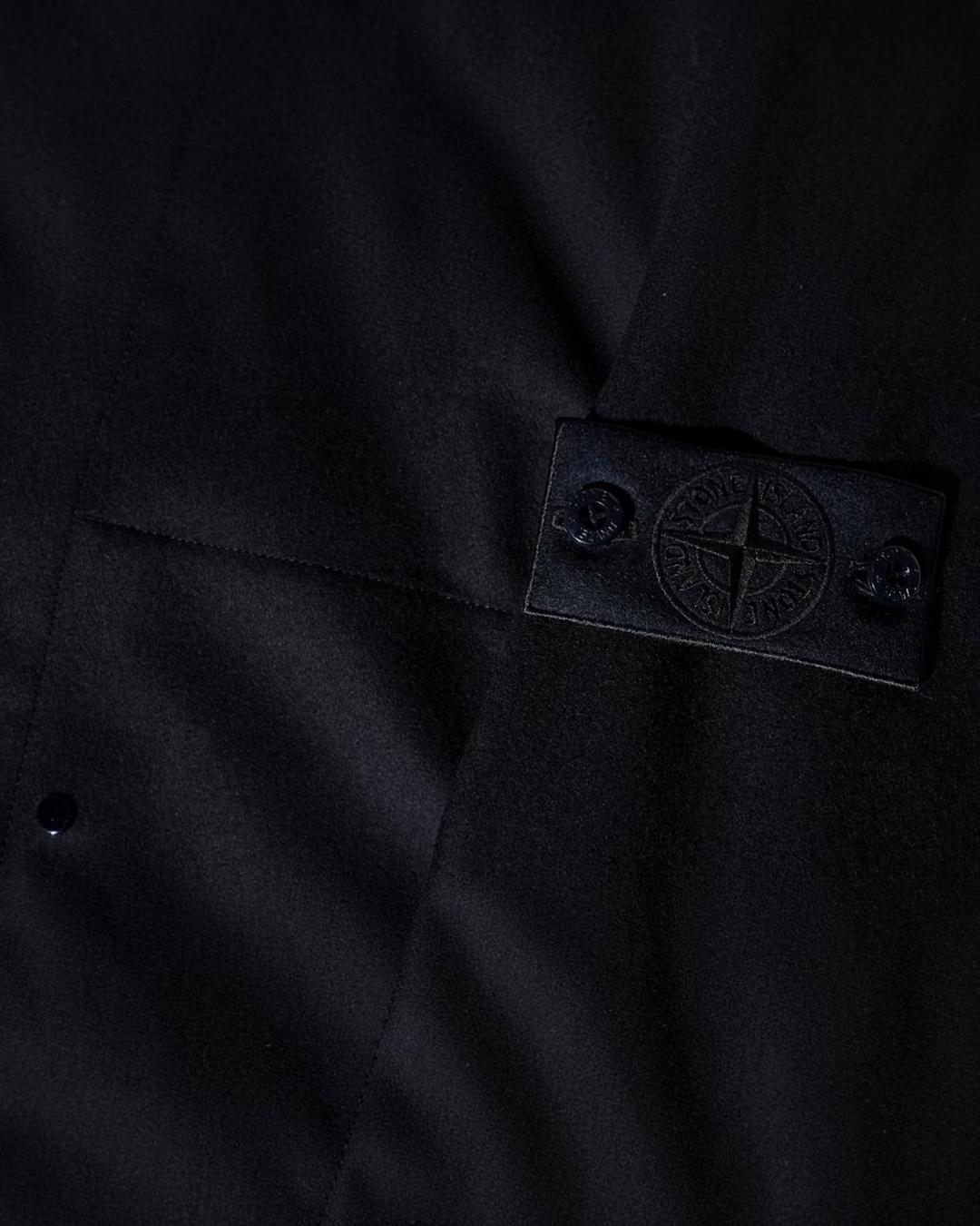 Stone Island Ghost Piece Virgin Wool Blend Overshirt