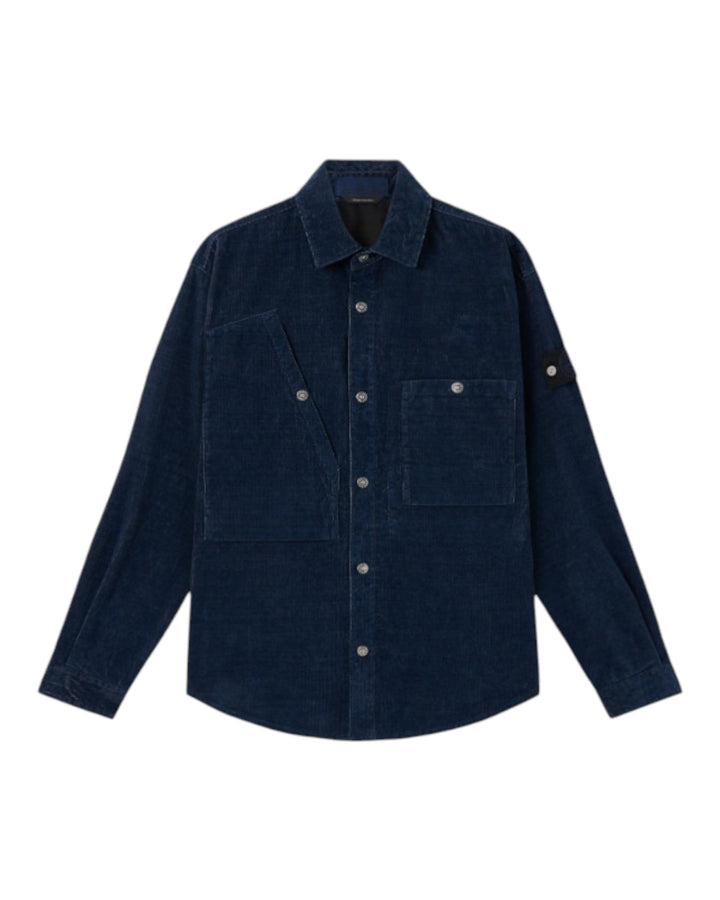 Stone Island Indigo Micro Corduroy Rinsed Overshirt