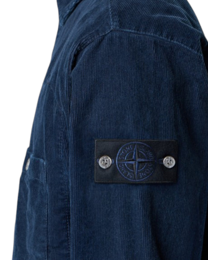 Stone Island Indigo Micro Corduroy Rinsed Overshirt