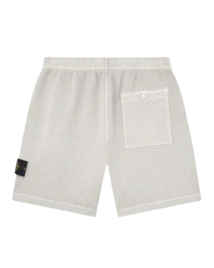 Stone Island Malfilé Fleece 'Old' Effect Loose Wide-Leg Fit Jogger Shorts