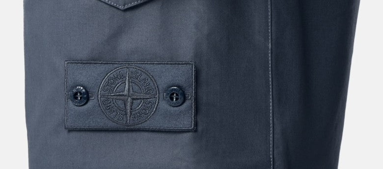 Stone Island Ghost Piece All-Weather Cotton Canvas Cargo Shorts