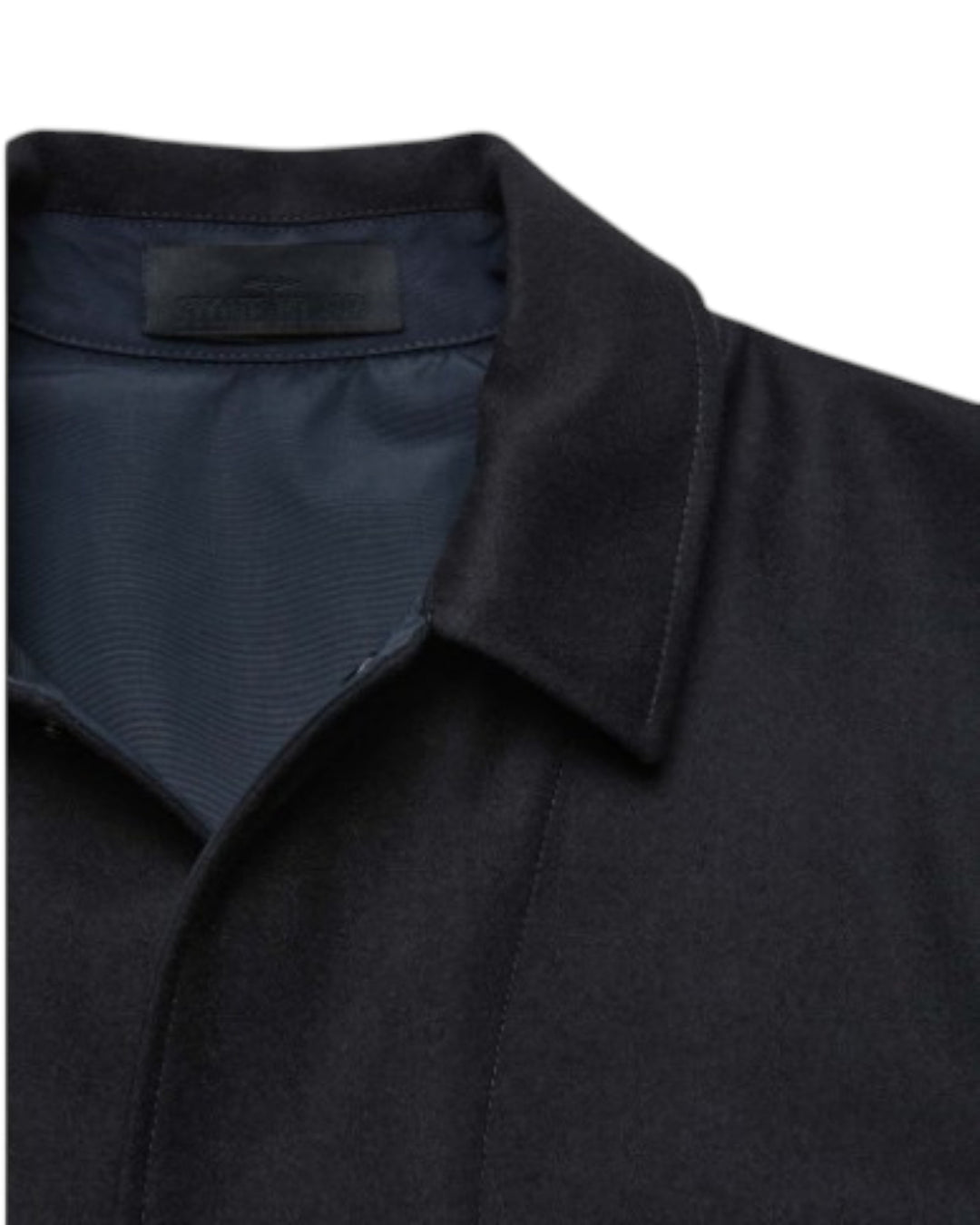 Stone Island Ghost Piece Virgin Wool Blend Overshirt