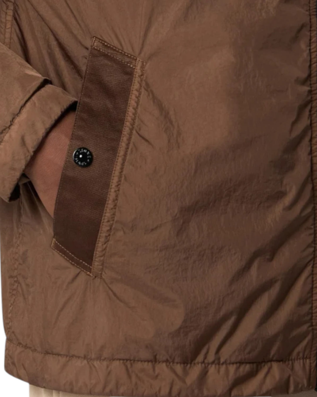 Stone Island Garment Dyed Crinkle Reps NY Hooded Jacket