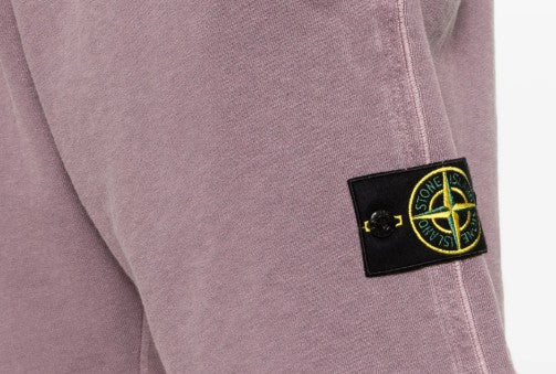 Stone Island Malfilé Fleece 'Old' Effect Loose Wide-Leg Fit Jogger Shorts