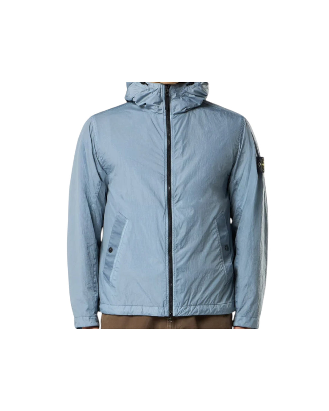 Stone Island Garment Dyed Crinkle Reps NY Hooded Jacket