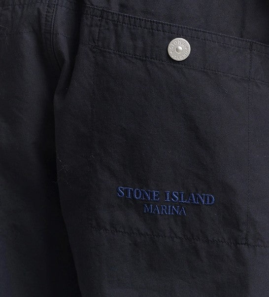 Stone Island Marina Organic Cotton Tela Pleated Trousers