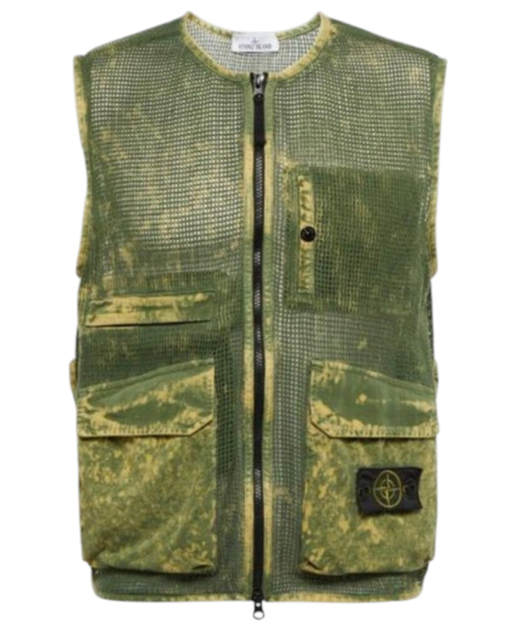 Stone Island Ripstop Cotton Mesh Off-Dye OVD Gilet