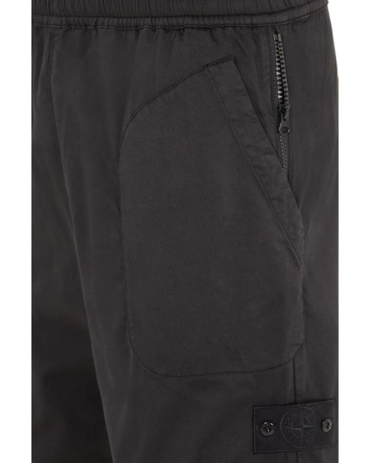 Stone Island Ghost Stretch Cotton Lyocell Satin Bermuda Shorts