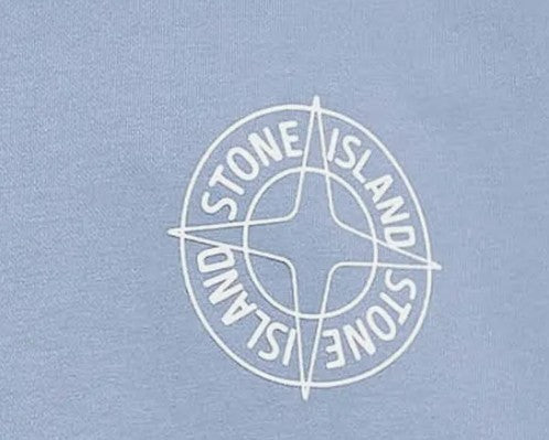 Stone Island Oversized-Fit Crewneck Sweatshirt with 'Outline Compass' Print Cotton Fleece