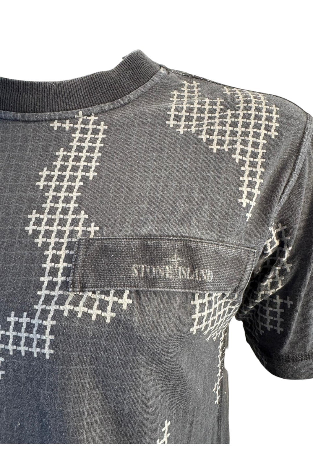 Stone Island Grid Camo T Shirt