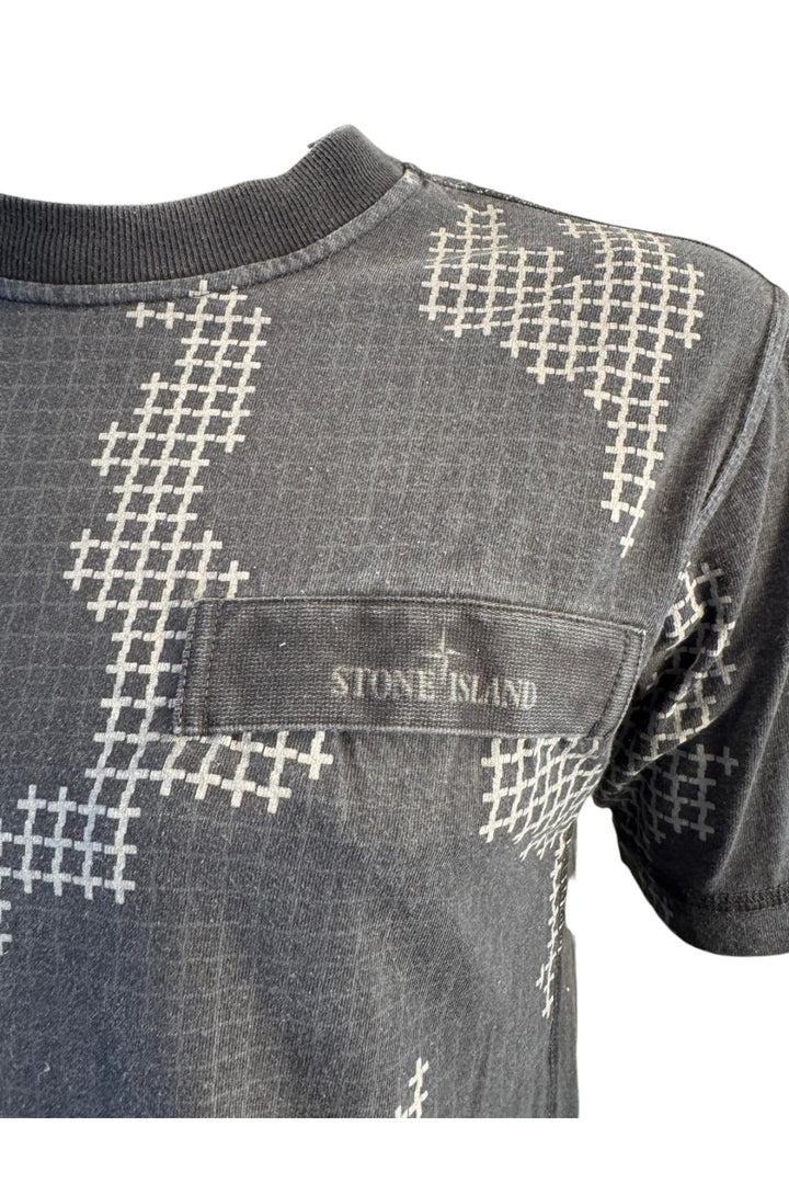 Stone Island Grid Camo T Shirt