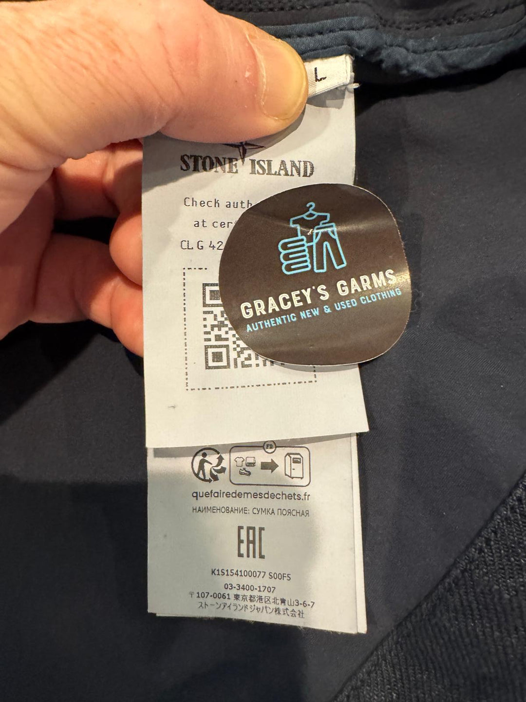 Stone Island Bonded Linen Ghost Jacket