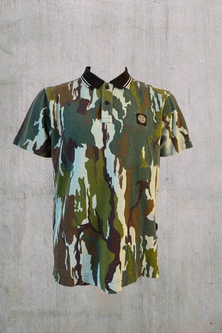 Stone Island Flowing Camo Polo