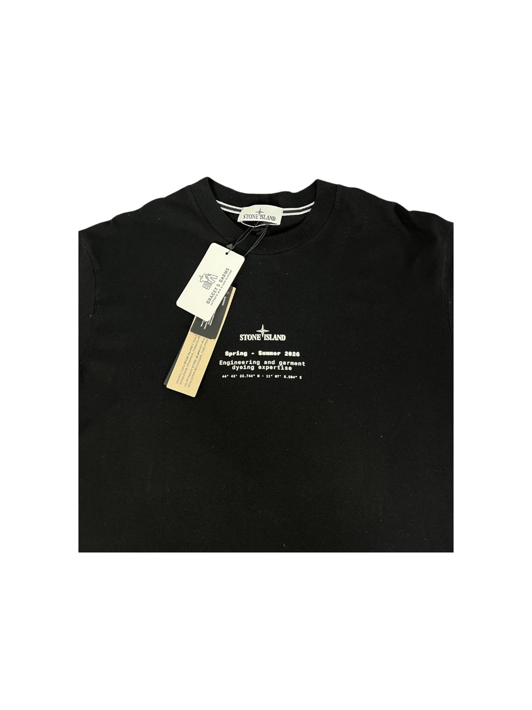 Stone Island Organic Cotton Jersey Stone Print T-Shirt