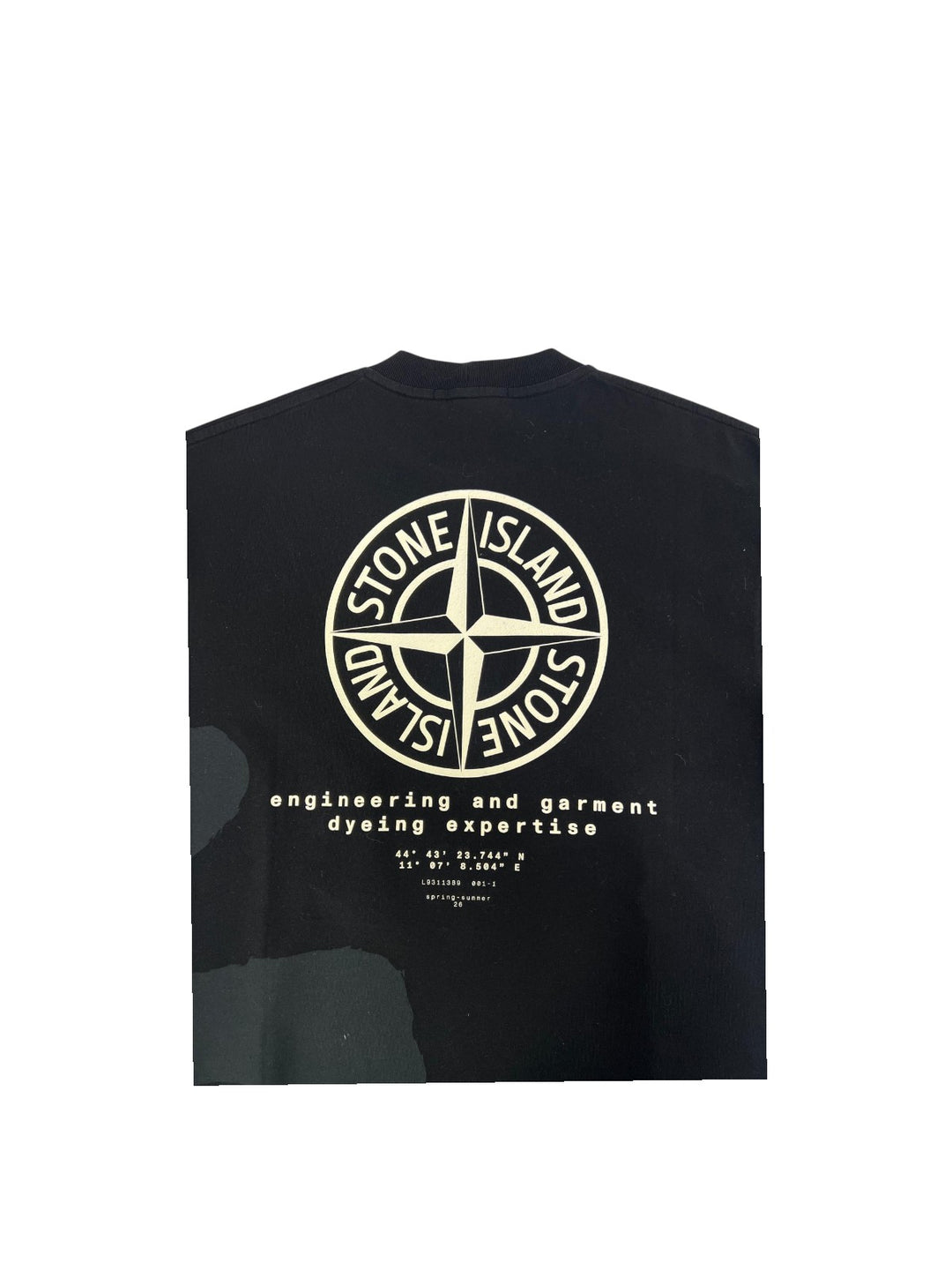 Stone Island Combed Organic Cotton Jersey ‘Whirlwind Type’ Print T-Shirt
