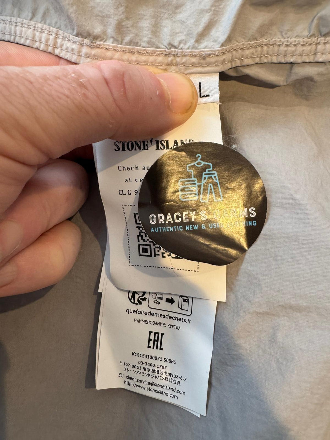Stone Island Nylon Smerigliato Ghost Jacket