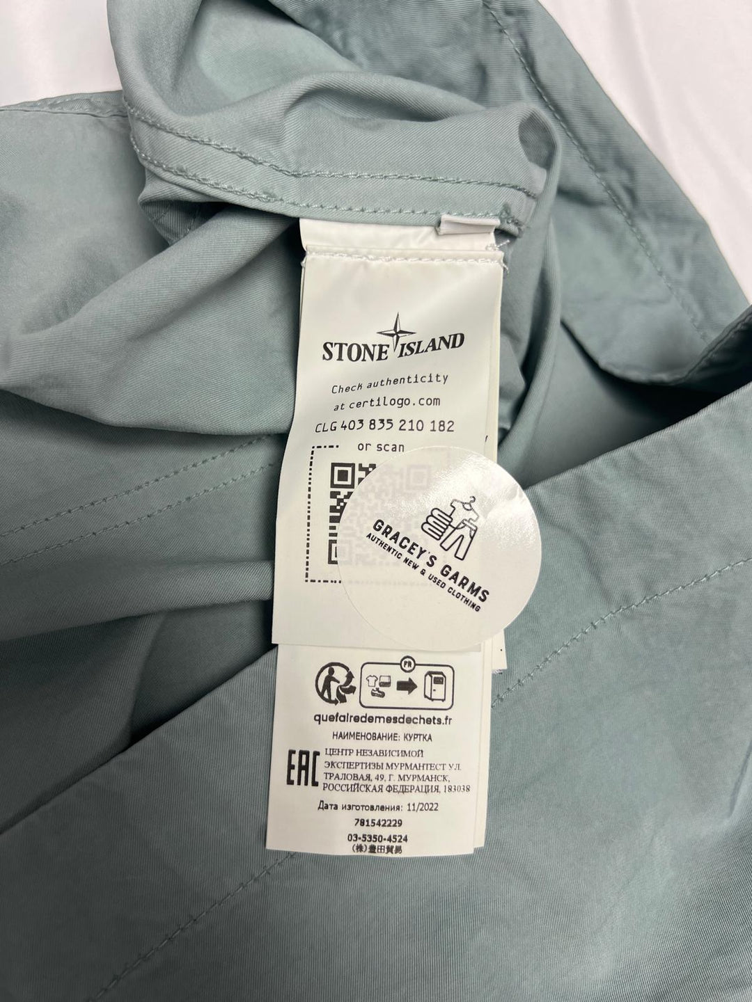 Stone Island Cupro Cotton Twill-TC Smock