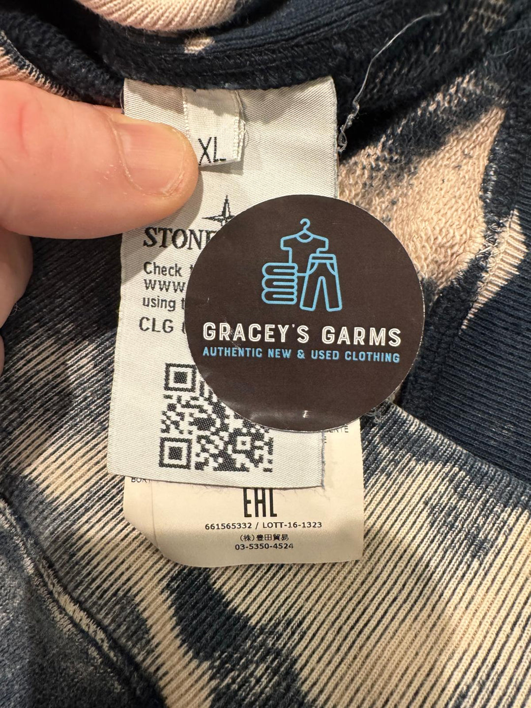 Stone Island Hand Corrosion Sweatshirt