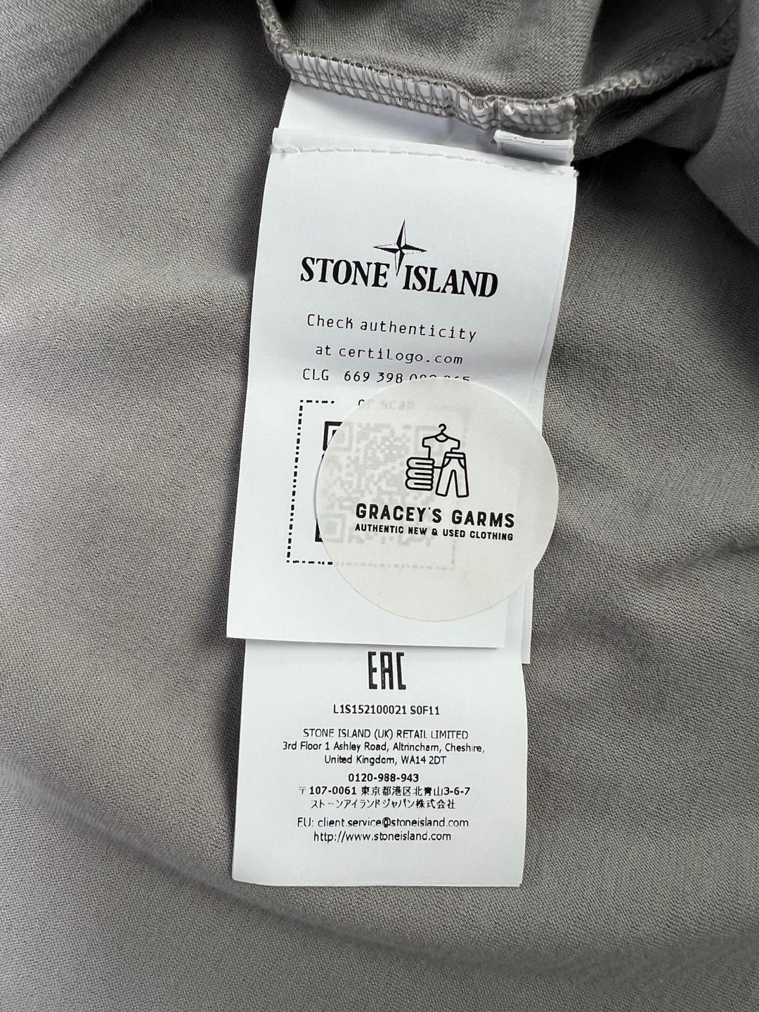 Stone Island Ghost Organic Cotton Jersey Crepe Compass Patch T-Shirt