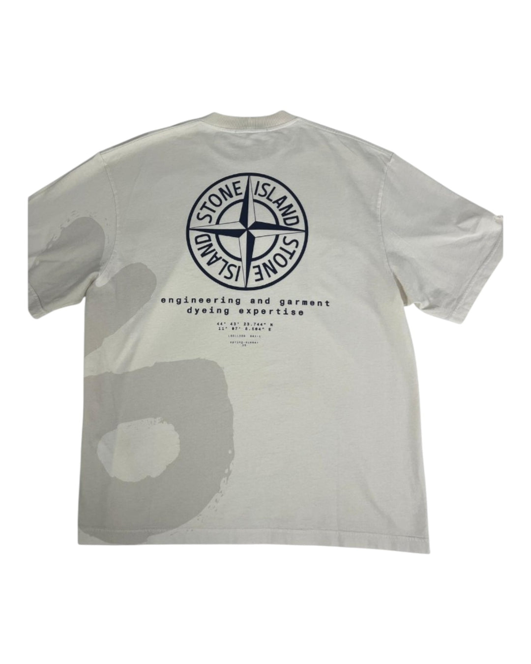 Stone Island Combed Organic Cotton Jersey ‘Whirlwind Type’ Print T-Shirt