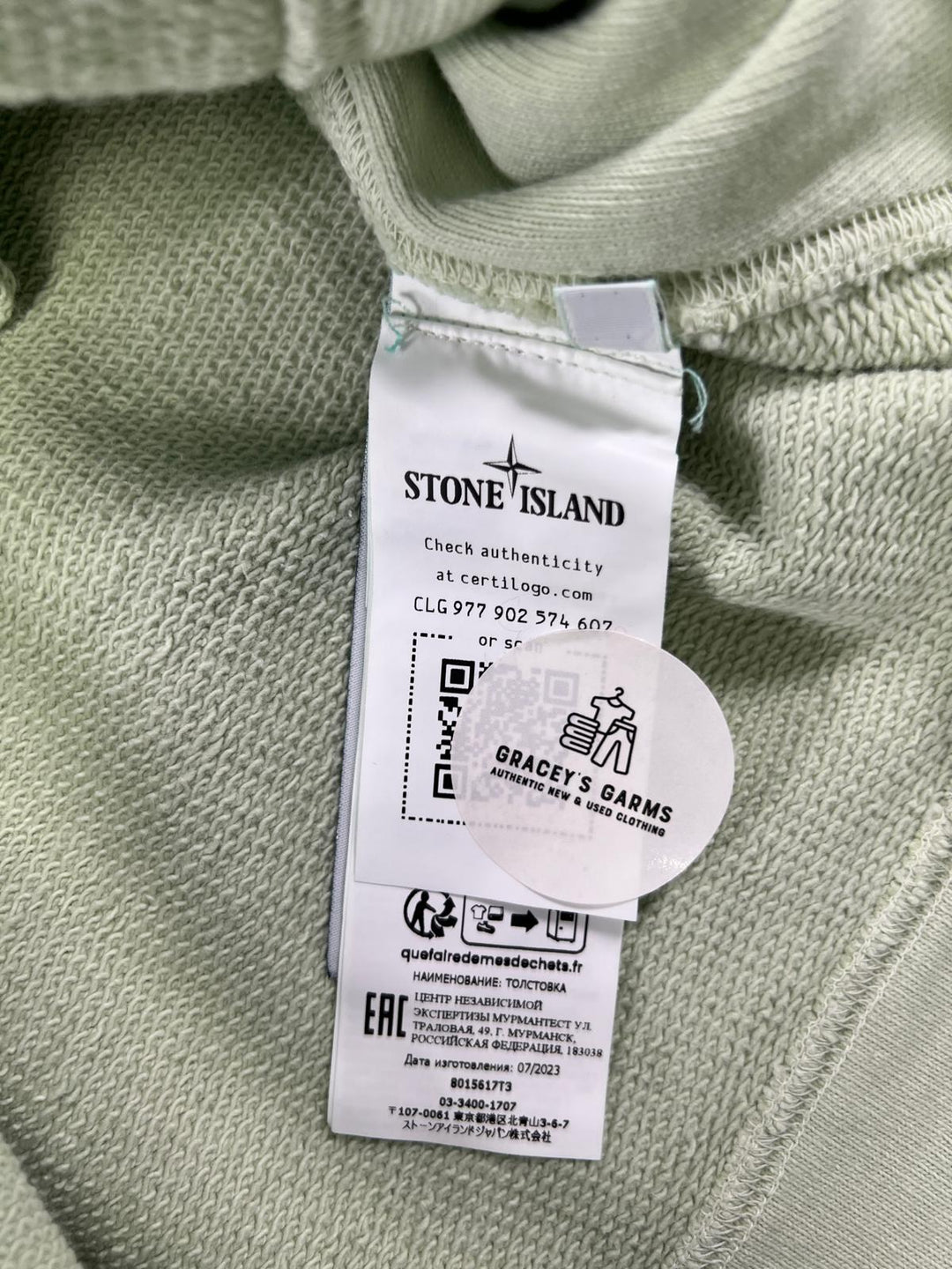 Stone Island Closed Loop Tinto Terra Crewneck Sweatshirt