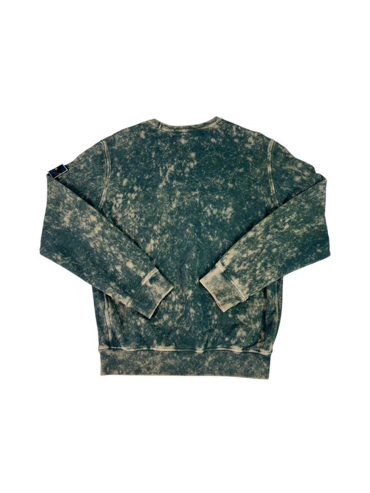 Stone Island Cotton Fleece Off-Dye (OVD) Treatment Crewneck Sweatshirt