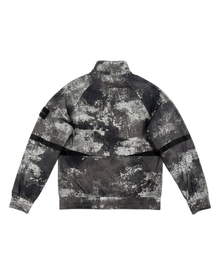 Stone Island Grey Dissolving Grid Camo Jacket